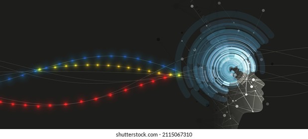 Konzeptuelle Technologie-Illustration künstlicher Intelligenz