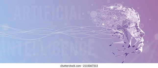 Conceptual technology illustration of artificial intelligence