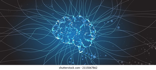 Conceptual technology illustration of artificial intelligence