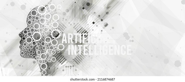 Conceptual technology illustration of artificial intelligence