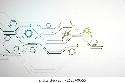 Conceptual technology illustration of artificial intelligence