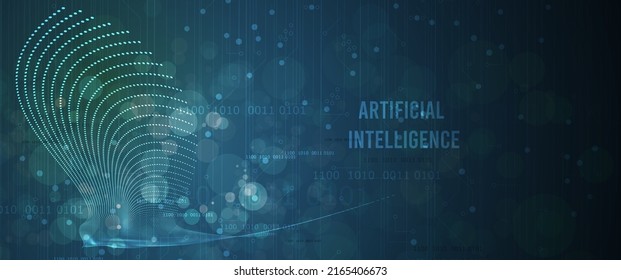Conceptual technology illustration of artificial intelligence