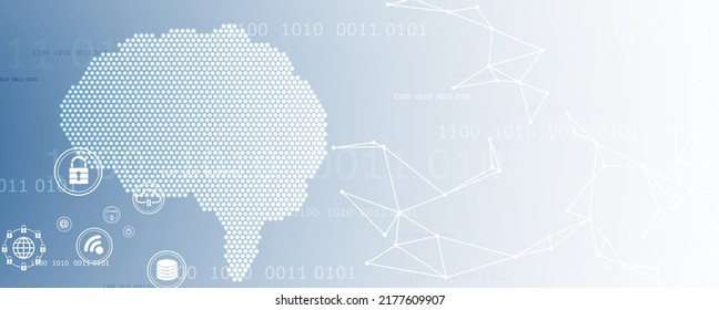 Conceptual technology illustration of artificial intelligence