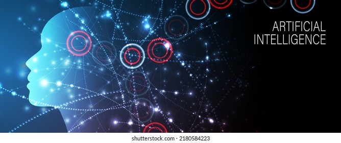 Conceptual technology illustration of artificial intelligence