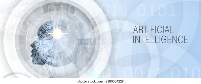 Conceptual technology illustration of artificial intelligence