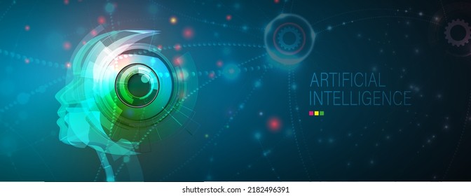 Conceptual technology illustration of artificial intelligence