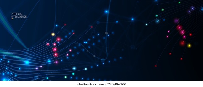Conceptual technology illustration of artificial intelligence