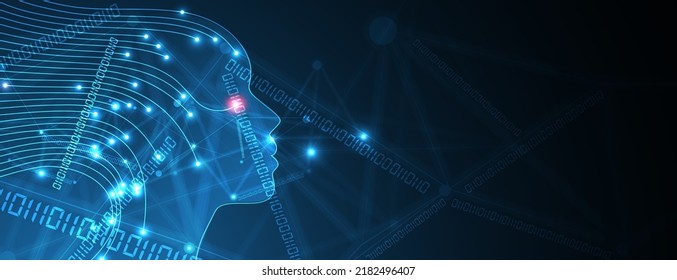Conceptual technology illustration of artificial intelligence
