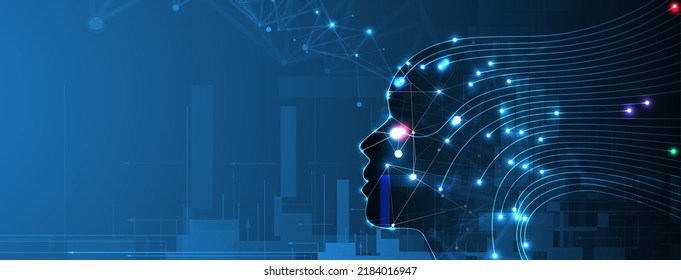 Conceptual technology illustration of artificial intelligence