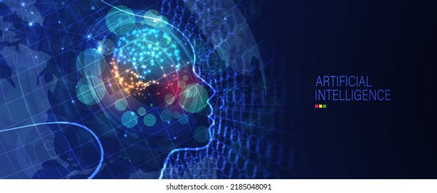 Conceptual technology illustration of artificial intelligence