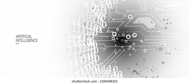 Conceptual technology illustration of artificial intelligence