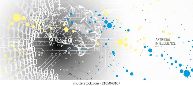 Conceptual technology illustration of artificial intelligence