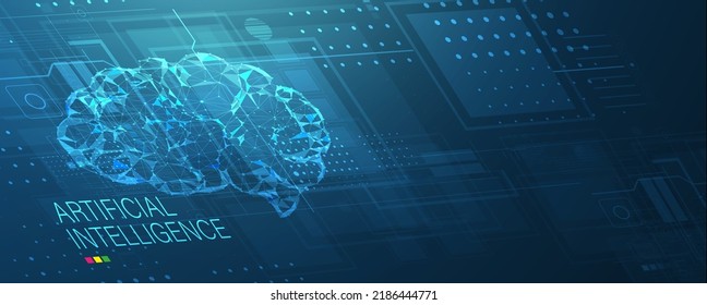 Conceptual technology illustration of artificial intelligence
