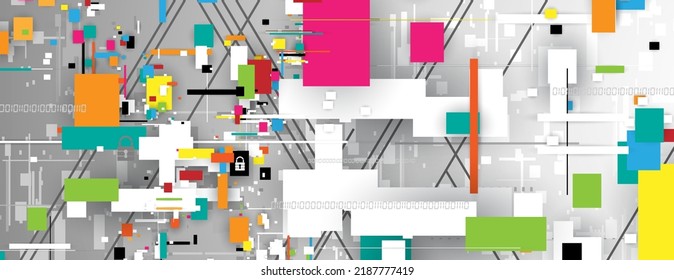 Conceptual technology illustration of artificial intelligence. Abstract futuristic background