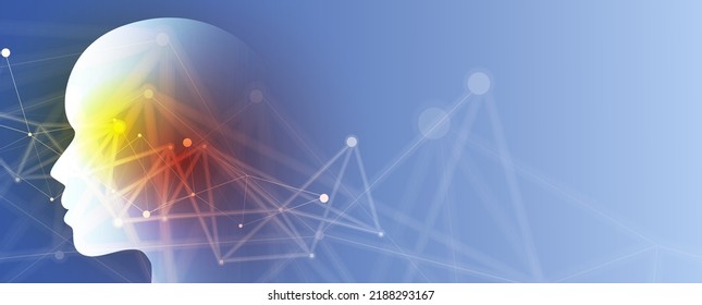 Conceptual technology illustration of artificial intelligence. Abstract futuristic background
