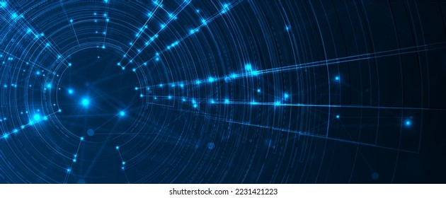 Conceptual technology illustration of artificial intelligence. Abstract futuristic background