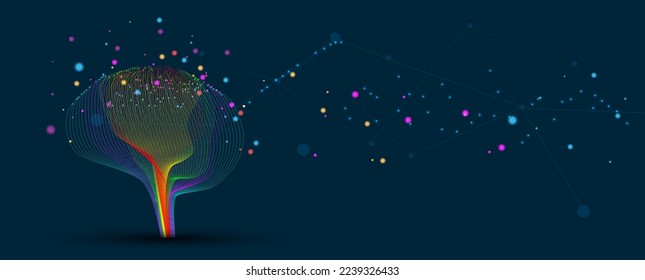 Conceptual technology illustration of artificial intelligence