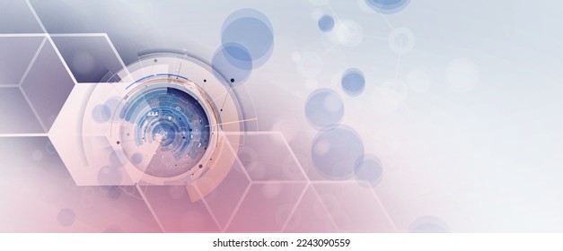 Conceptual technology illustration of artificial intelligence. Abstract futuristic background