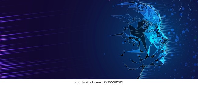 Conceptual technology illustration of artificial intelligence