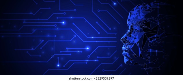Conceptual technology illustration of artificial intelligence