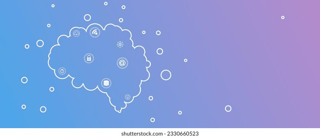 Conceptual technology illustration of artificial intelligence