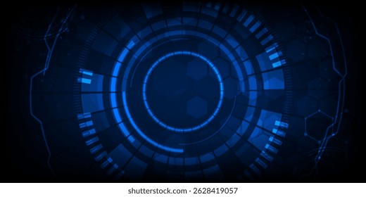 Conceptual technology illustration of artificial intelligence. Abstract futuristic background. vector illustration