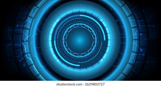 Ilustração tecnológica conceitual da inteligência artificial. Fundo futurista abstrato. ilustração vetorial