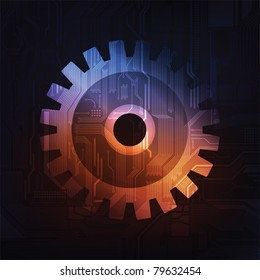 Conceptual technology theme vector background. eps10 format