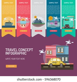 Conceptual Travel Infographic