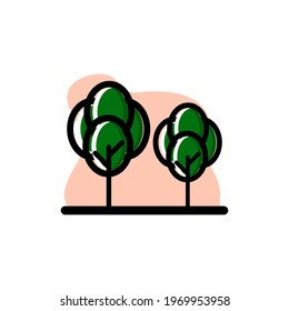 Conceptual Tree Vector Icon Illustration Design eps10
