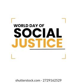 Obra de arte conceptual de Vector que muestra la igualdad y la equidad en la sociedad para las promociones del Día Mundial de la Justicia Social.