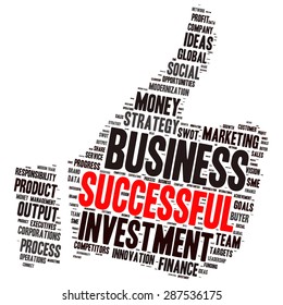 Conceptual vector of cloud containing words related to business Also available in raster.