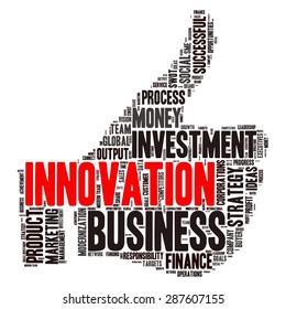 Conceptual vector of cloud containing words related to business Also available in raster.