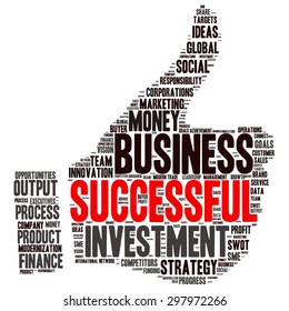 Conceptual vector of cloud containing words related to business Also available in raster.