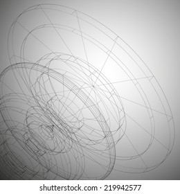 Conceptual vector Design template. Abstract Background Vector illustration
