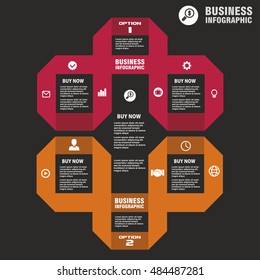 Conceptual vector Design template. Business infographics element