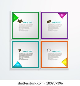 Conceptual vector Design template / Colorful connection banner concept for different business design 
