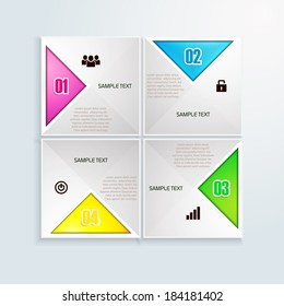 Conceptual vector Design template / Colorful connection banner concept for different business design 