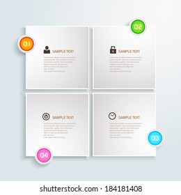 Conceptual vector Design template / Colorful connection banner concept for different business design 