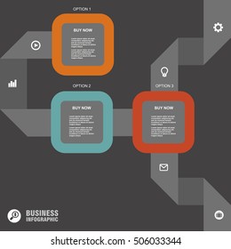 Conceptual vector Design template. infographic element