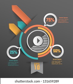  Conceptual vector Design template. infographics element