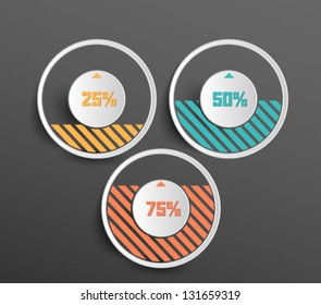  Conceptual vector Design template. infographics element