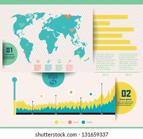  Conceptual vector Design template. infographics element