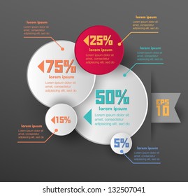 Conceptual vector Design template. infographics element