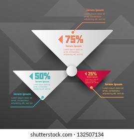 Conceptual vector Design template. infographics element