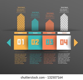 Conceptual vector Design template. infographics element