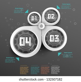 Conceptual vector Design template. infographics element