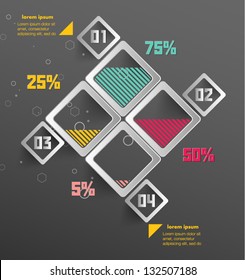 Conceptual vector Design template. infographics element.