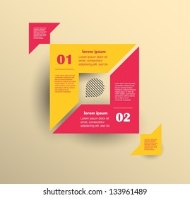 Conceptual vector Design template. infographics element