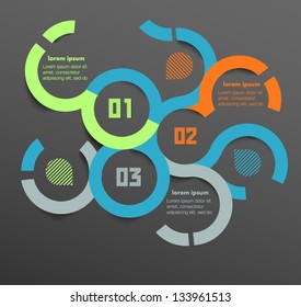 Conceptual vector Design template. infographics element